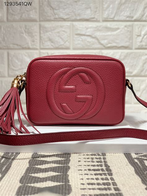 gucci burgundy disco bag|gucci soho disco bag price.